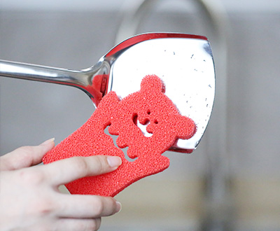 Pulizia di silicone a forma di orso